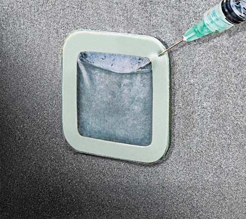 Self-adhesive, polyurethane Bresle Test patches