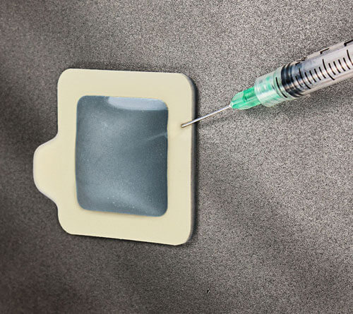 Latex Bresle Test patch with easy-open tabs and low-tack adhesive for easy removal